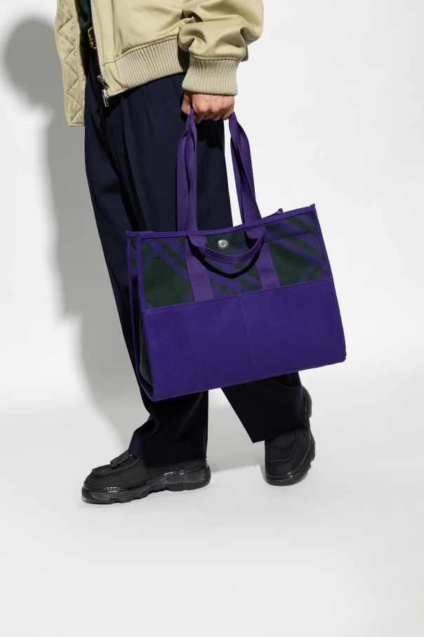 Purple Shopper bag Burberry burberry london k knopf lyon s gary super 130s etro brioni kiton Biname fmedShops Japan